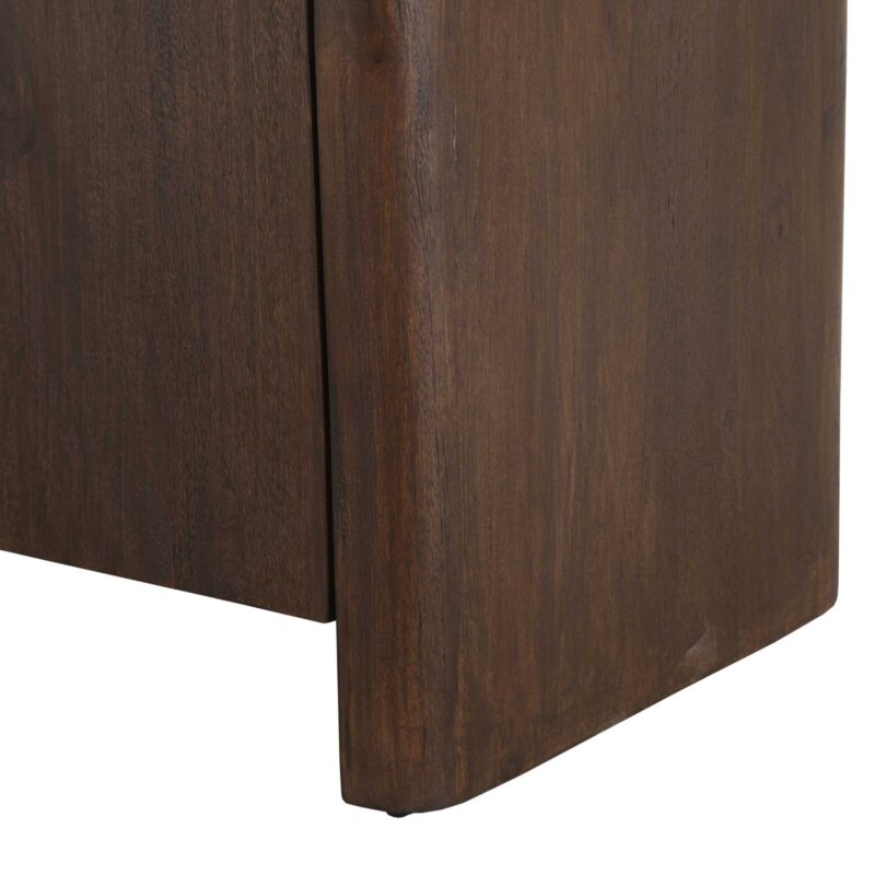 Bovenblad bruin marmer Dallas woonserie gecombineerd met naturel hout