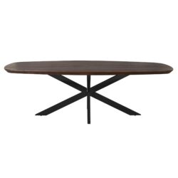 Eettafel Madison Brown vanaf boven, moderne design