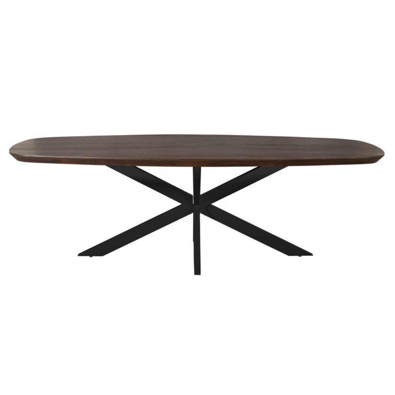 Eettafel Madison Brown vanaf boven, moderne design