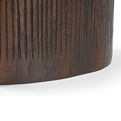 Moderne houten bijzettafel Noel van 60 cm hoog, perfect voor woonkamer of slaapkamer, met een stijlvolle afwerking en natuurlijke houtstructuur.