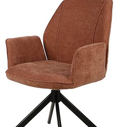 Comfortabele bureaustoel met zachte stoffen bekleding, verstelbare armleuningen en draaibaar onderstel, ideaal voor kantoor of thuiswerkplek.