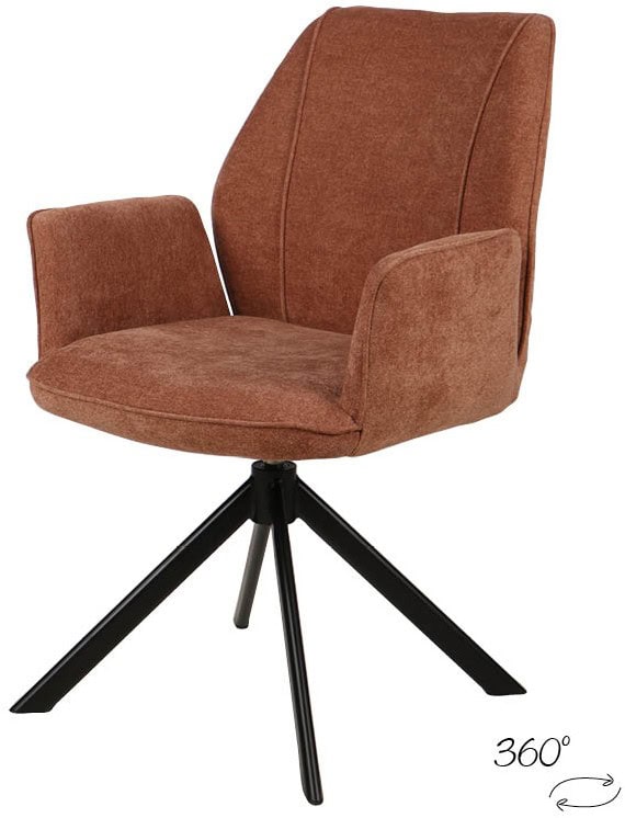 Comfortabele bureaustoel met zachte stoffen bekleding, verstelbare armleuningen en draaibaar onderstel, ideaal voor kantoor of thuiswerkplek.