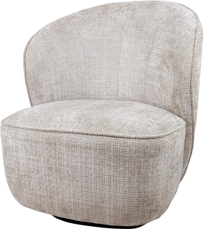 Comfortabele Mokana lounge stoel met zachte bekleding en modern design, perfect voor elke woonkamer.