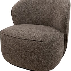 Comfortabele moderne fauteuil in warme bruintint, perfect voor een gezellige zithoek en stijlvolle interieuraccenten.