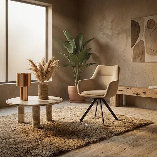 Bliss with armrest - taupe