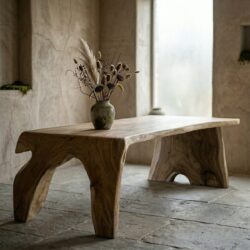 Boomstamtafel Waterval 340cm Wabi Sabi stijl