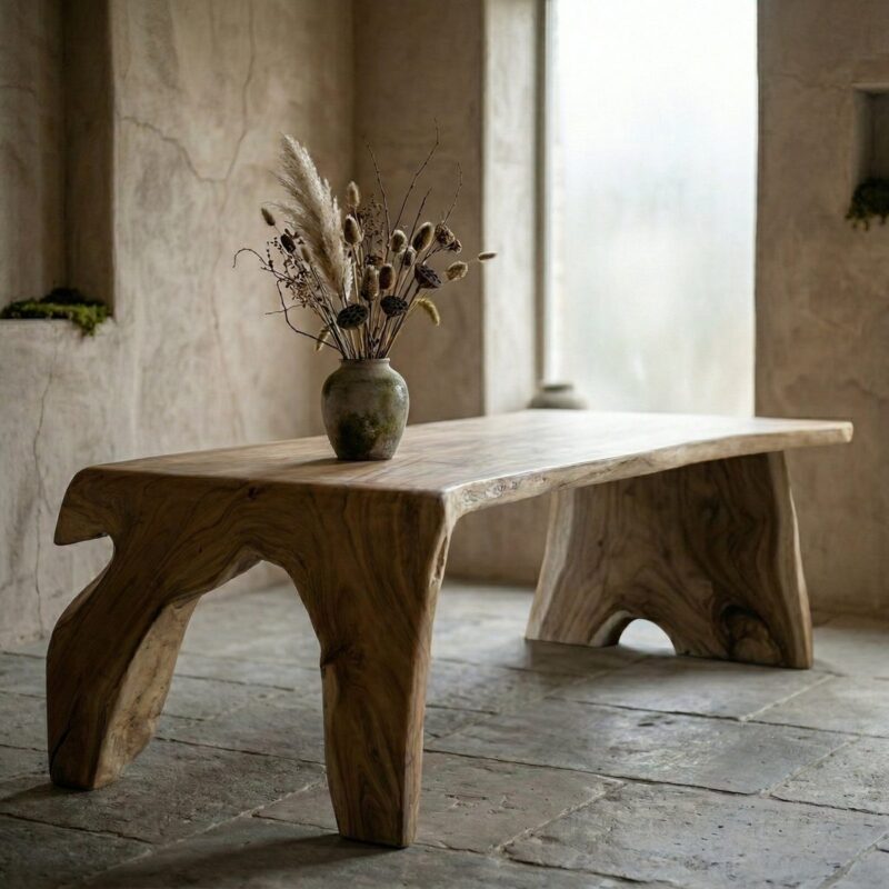 Boomstamtafel Waterval 340cm Wabi Sabi stijl