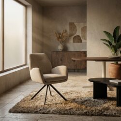 Charles armstoel draaipoot 360 in Milan-stijl van Nature 120