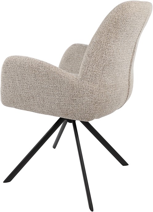 Textuur van Charles armstoel draaipoot 360 in Milan-stijl