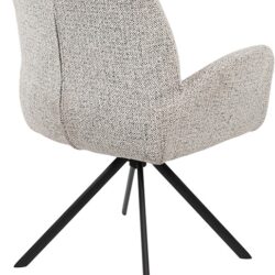 Charles armstoel draaipoot 360 Milan Salt 'n Pepper 105 in interieur woonkamer