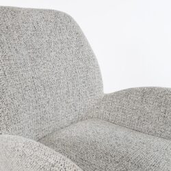 Charles armstoel draaipoot 360 Milan Salt 'n Pepper 105 3/4 voorzijde