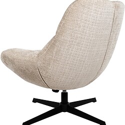 Ontspanningsstoel met zachte bekleding en draaibaar onderstel, ideaal voor thuis of kantoor.