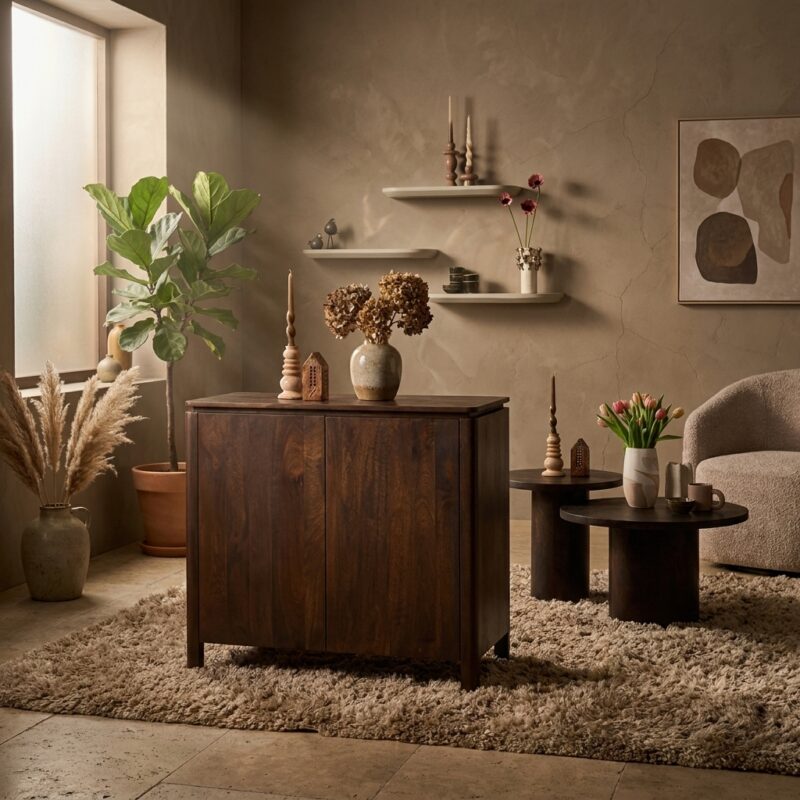 Dressoir Dallas Bruin Mangohout 100 cm