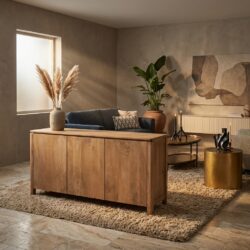 Dressoir Dallas Naturel Mangohout 165 cm