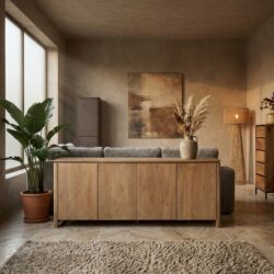 Dressoir Dallas Naturel Mangohout 210 cm