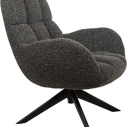 Moderne Mokana fauteuil met comfortabele bekleding en draaibaar onderstel, perfect voor een stijlvolle woonkamer of kantoorruimte.