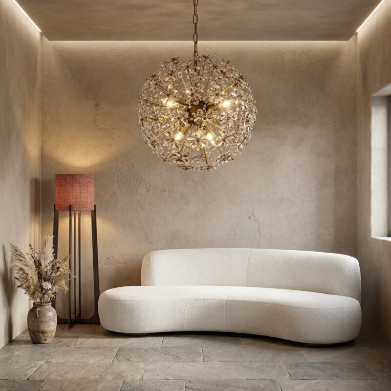 Hanglamp Cyntha bronze, luxe en elegante verlichting voor elk interieur