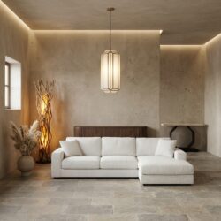 Hanglamp Elona brass antique met antieke uitstraling en handgemaakt