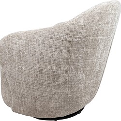 Comfortabele Mokana fauteuil met lichtbeige stoffen bekleding, ideaal voor moderne woonruimtes en ontspanning. Perfect voor een stijlvolle en gezellige zithoek.