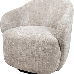 Comfortabele ronde fauteuil.