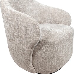 Luxe Mokana lounge stoel met zachte bekleding en comfortabele armleuningen, perfect voor ontspanning en stijl in elke woonkamer.