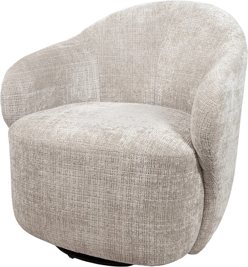 Comfortabele ronde fauteuil.