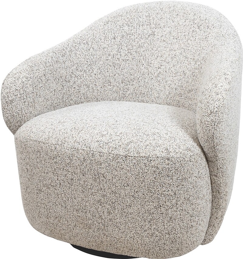 Moderne Mokana lounge stoel met comfortabele, ronde vorm en zachte bekleding, perfect voor een stijlvolle en gezellige zithoek.