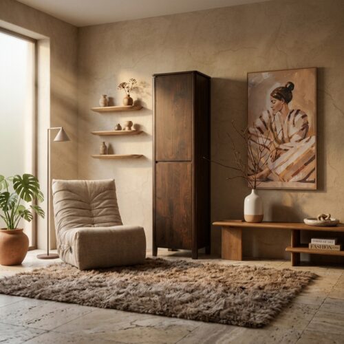 Kabinetkast Dallas Bruin Mangohout 55 cm