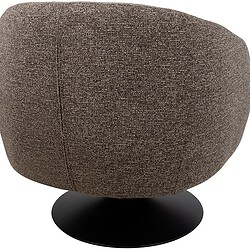 Moderne Mokana fauteuil met ronde vorm en zachte bekleding, perfect voor stijlvolle woonruimtes en comfortabele zithouding.