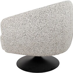 Moderne bohemian fauteuil met zachte, speelse textuur en ronde vormen, perfect voor een stijlvolle en comfortabele zithoek in elk interieur.