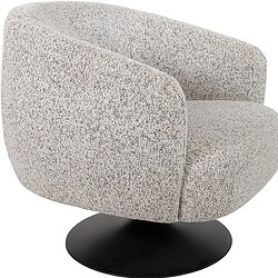 Comfortabele Mokana lounge stoel met ronde vormen en zachte bekleding, perfect voor een stijlvolle en gezellige zithoek in huis of kantoor.