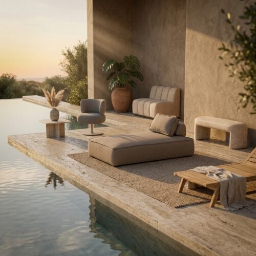 Outdoor dagbed Jondal taupe