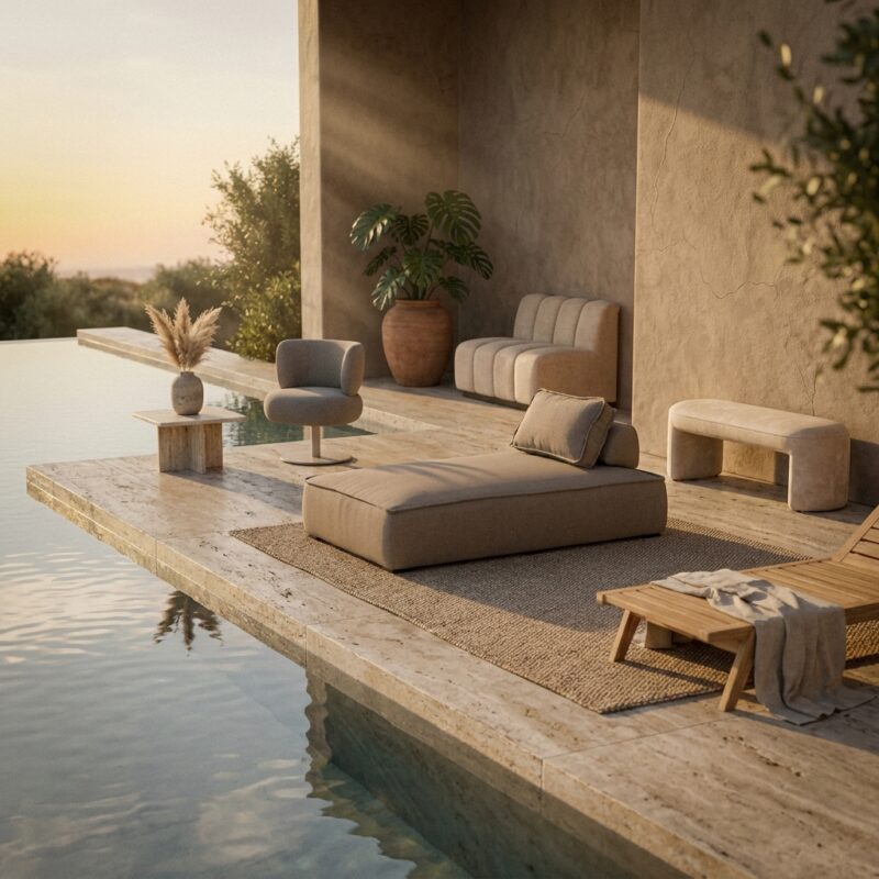 Outdoor dagbed Jondal taupe