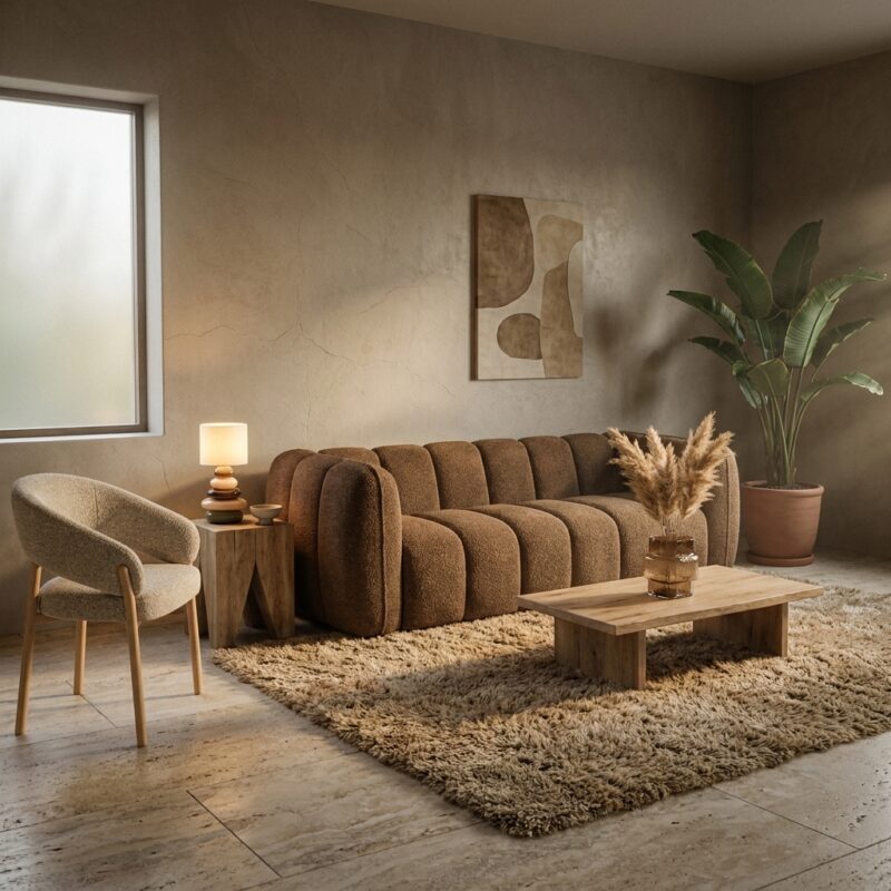 Sofa Cubetto - brown