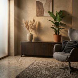 Tv meubel Dallas Bruin Mangohout 210 cm