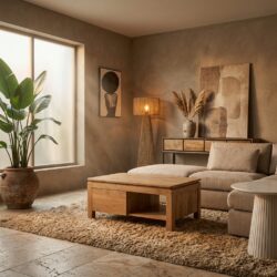 Vierkante Salontafel Dallas Naturel Mangohout 80 cm