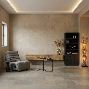 Elegante zwevend tv meubel van mangohout, 200 cm breed, perfect voor een moderne woonkamer. Creëer een strakke en natuurlijke uitstraling met dit stijlvolle meubelstuk.