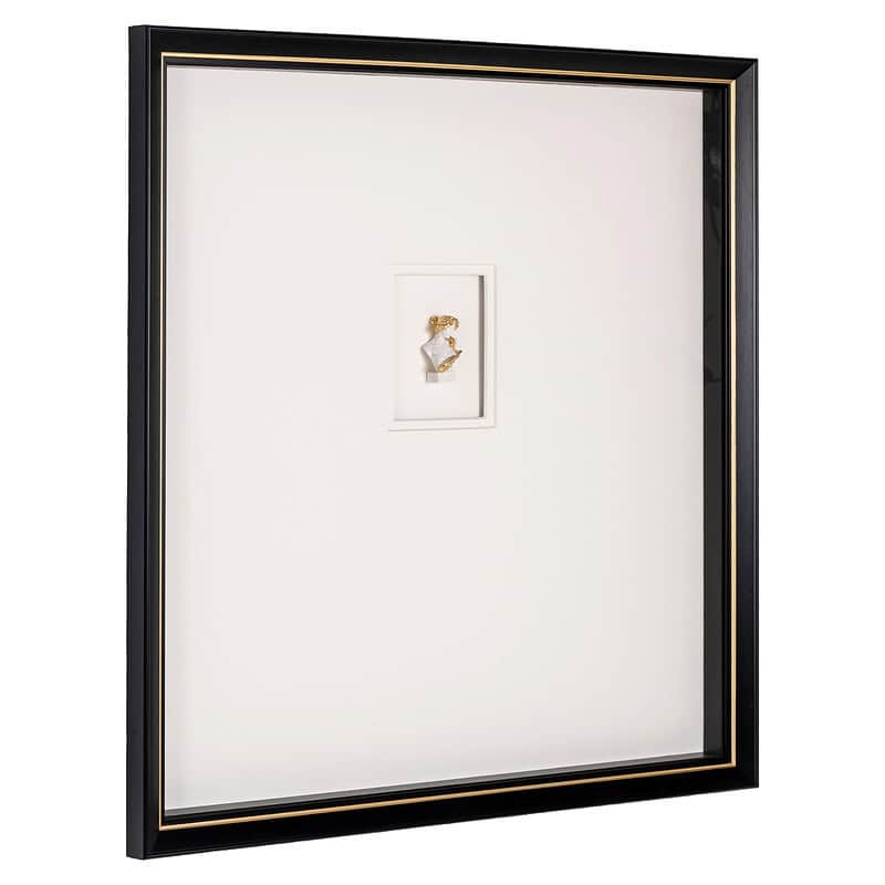 Moderne zwart-witte muurkunst met Danni ontwerp, perfect voor stijlvolle interieurdecoratie.