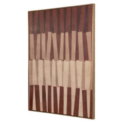 Wandbild Voga braun