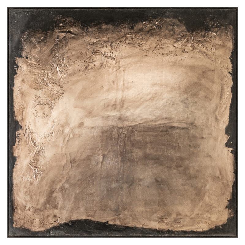 Handgemaakte wall art Rival in goudkleur met elegant modern design