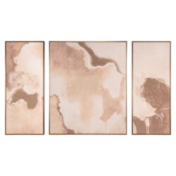 Handgemaakt wall art Liberty brown luxe wandobject in bruine tinten