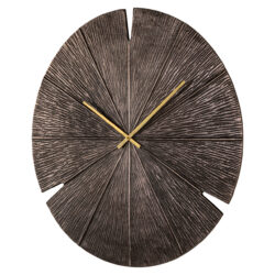 Wandklok Blaise bronze in hotel-chique interieur als decoratief statement