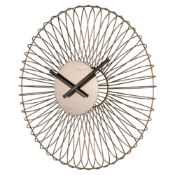 Gouden decoratieve wandklok Wirle als stijlvol accent in modern interieur
