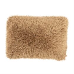 Schapenvacht kussen voor comfortabele zit en decoratie, handgemaakt en zacht, perfect voor woonkamer of slaapkamer.