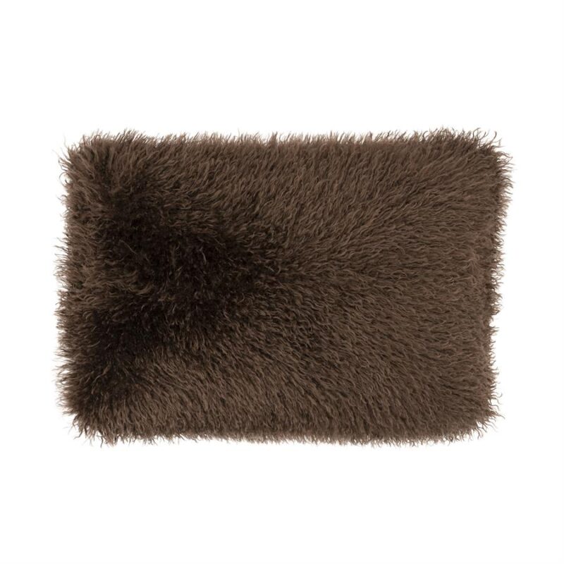 Kunstleren vloerkleed in donkerbruin, perfect voor een warme en gezellige sfeer in huis, verkrijgbaar bij Mokana Meubelen.