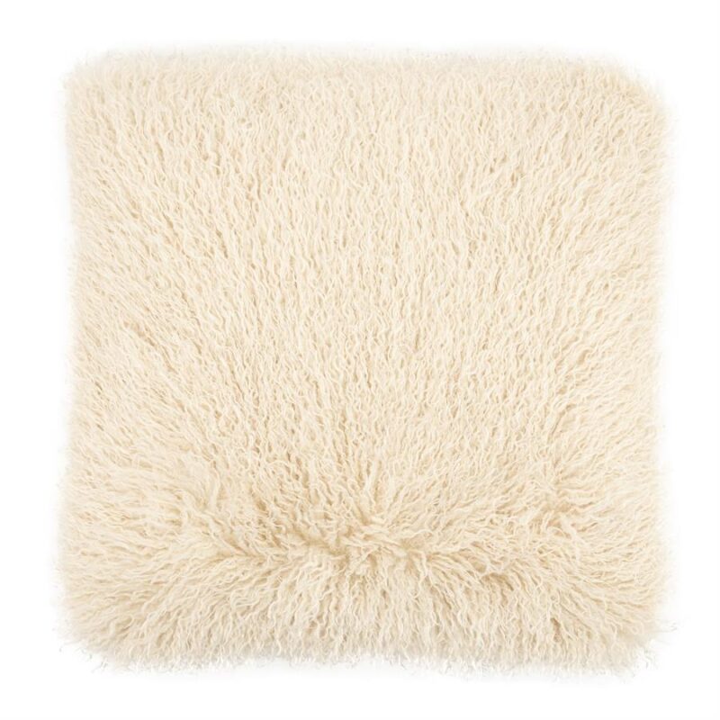 Luxe, zachte crèmekleurige vloerkussen van Mokana meubelen, perfect voor comfort en stijl in elke woonkamer.