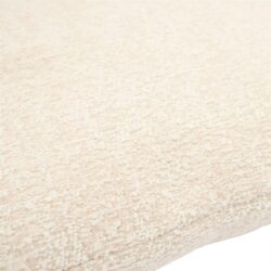 Detail textuur beige sierkussen Bayo met polyester viscose en linnen stof
