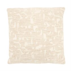 Decoratief kussen met abstract patroon in neutrale tinten, perfect voor moderne woonkamers en slaapkamers. Voeg stijl en comfort toe met dit elegante en veelzijdige woonaccessoire.