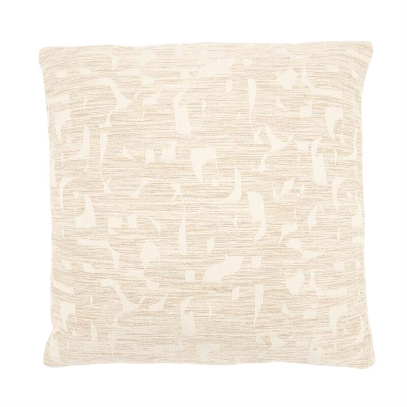 Decoratief kussen met abstract patroon in neutrale tinten, perfect voor moderne woonkamers en slaapkamers. Voeg stijl en comfort toe met dit elegante en veelzijdige woonaccessoire.