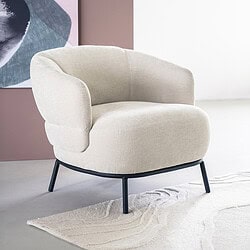 Sessel David in Beige Safari von Eleonora, Detailfoto 2